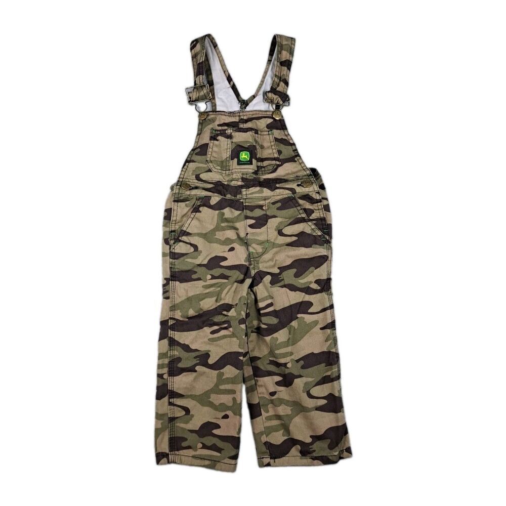 John Deere Overalls Camo Toddler Size 2T